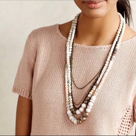 SOLD Anthro Moth Madeira Eyelet Back pull - Picture 2 of 8